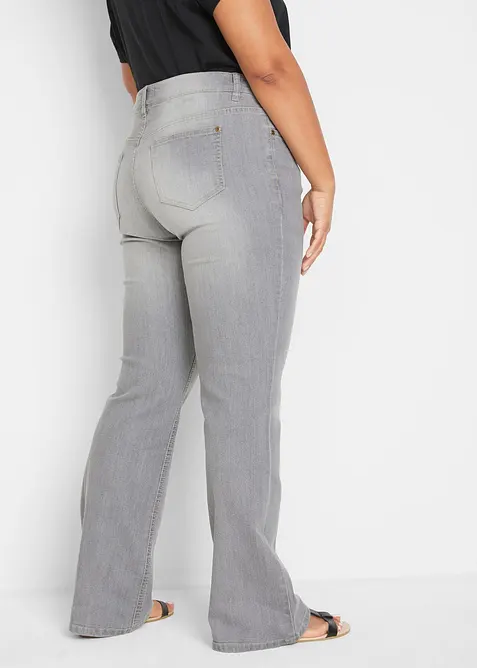 Bootcut Jeans Mid Waist, Comfort Stretch, bonprix