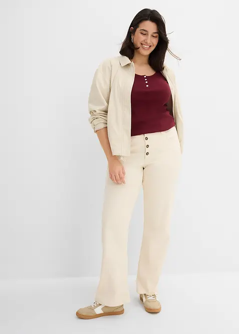 Straight Jeans High Waist, Stretch, bonprix