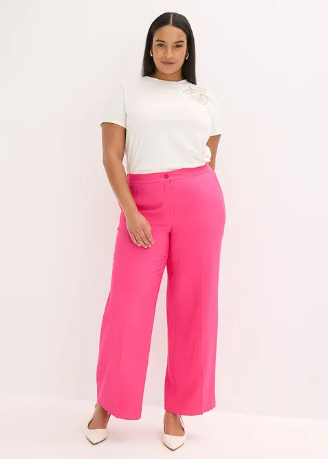 Luftig, vid byxa med viskos, bonprix