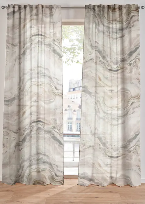 Gardin med m&ouml;nster (1-pack), bonprix