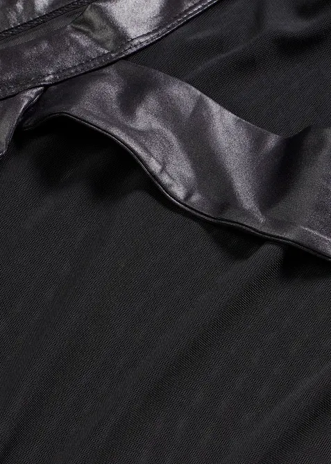 Kl&auml;nning i wetlook, bonprix