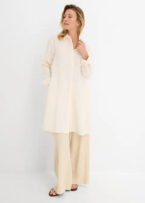 L&aring;ng blus av mjuk viskos, bonprix