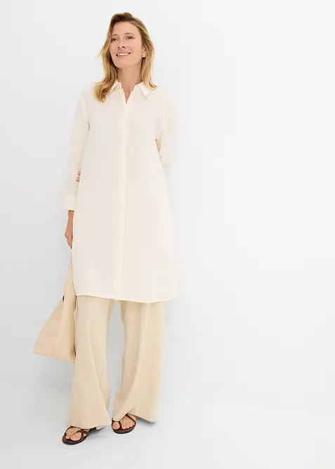 L&aring;ng blus av mjuk viskos, bonprix