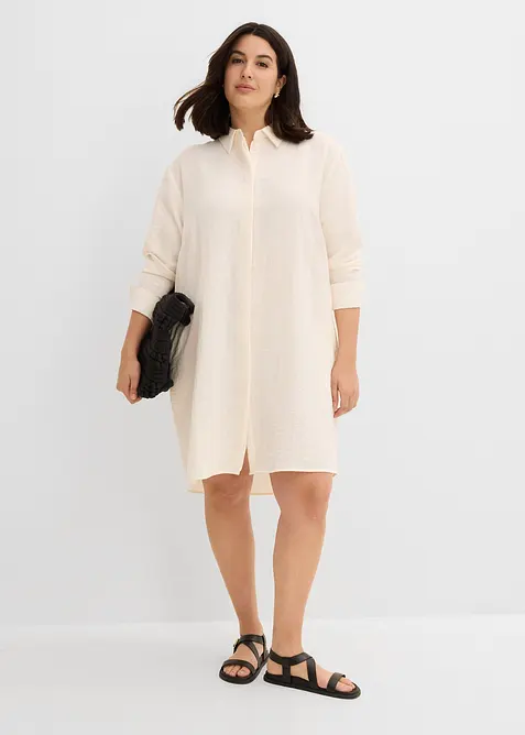 L&aring;ng blus av mjuk viskos, bonprix