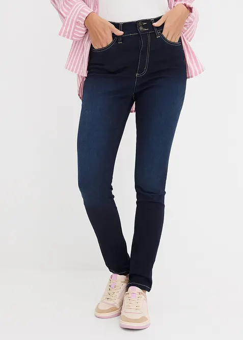 Highwaist-jeans i Slim Fit med Super Stretch, bonprix