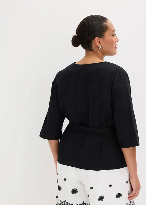 Blus av ren bomull, bonprix