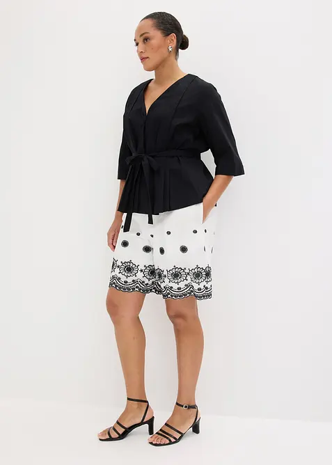 Blus av ren bomull, bonprix