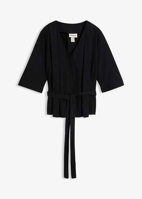 Blus av ren bomull, bonprix