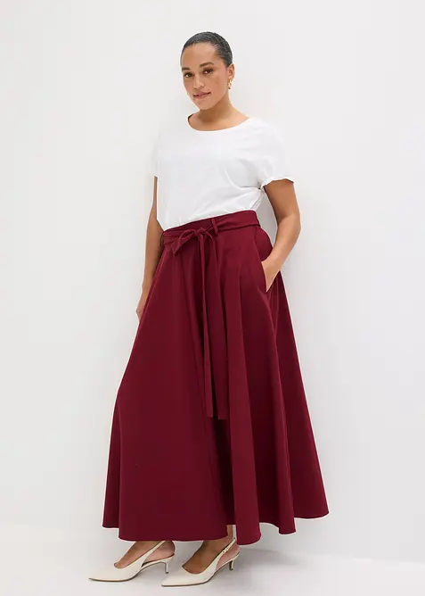 Maxikjol i viskosmix, bonprix