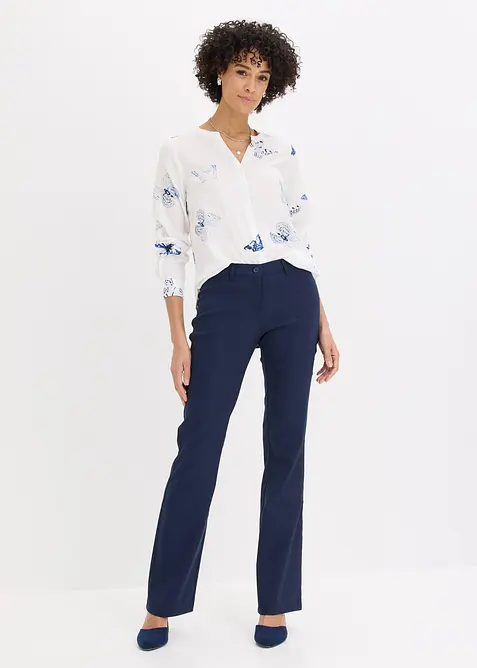 M&ouml;nstrad viskosblus, bonprix