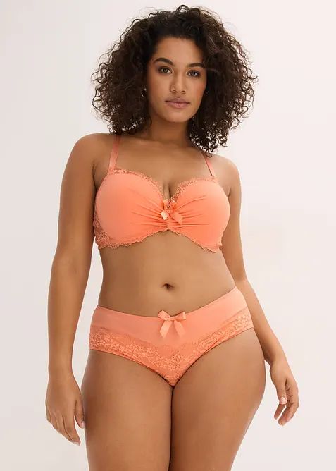 Formpressad BH med blommig spets, bonprix