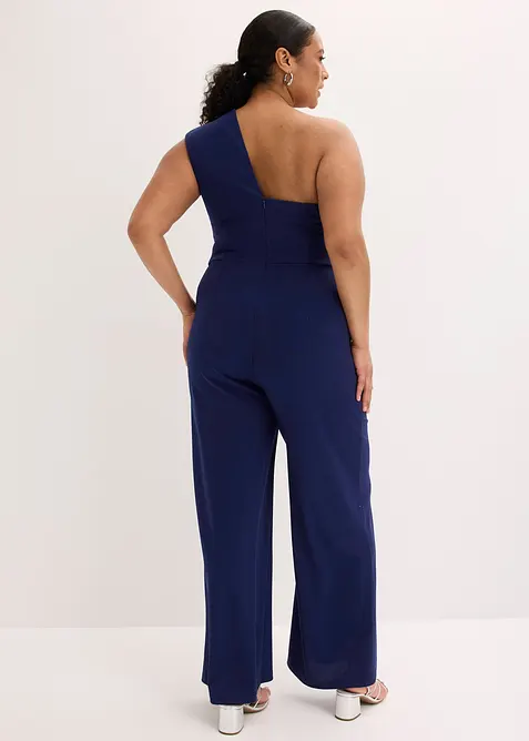 Jumpsuit i kr&auml;pp med struktur, bonprix
