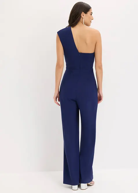 Jumpsuit i kr&auml;pp med struktur, bonprix