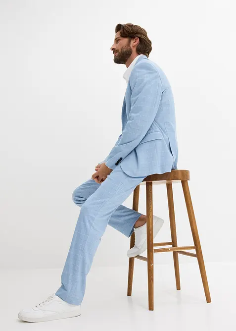 Kostym (2 delar) i bekv&auml;mt stretchmaterial, modern passform, bonprix