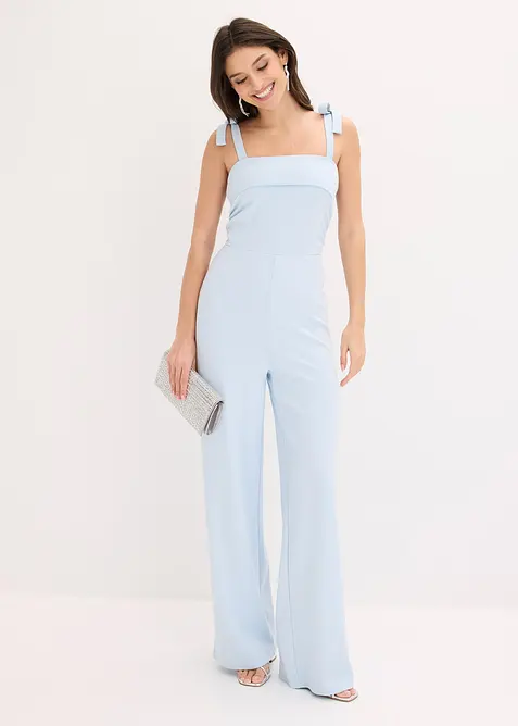 Jumpsuit med axelband som knyts, bonprix
