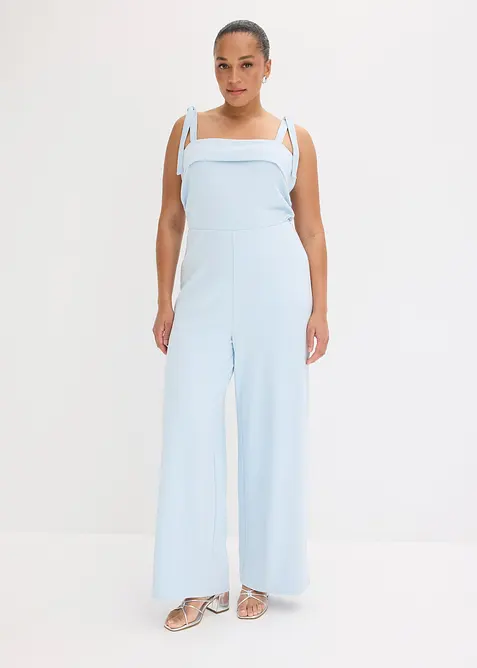 Jumpsuit med axelband som knyts, bonprix