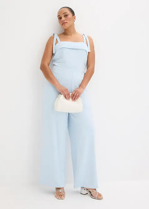 Jumpsuit med axelband som knyts, bonprix
