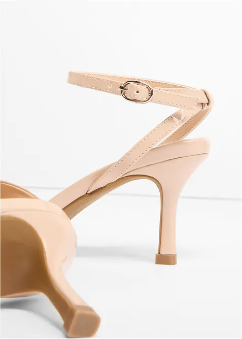 Sandalett med lacklook, bonprix