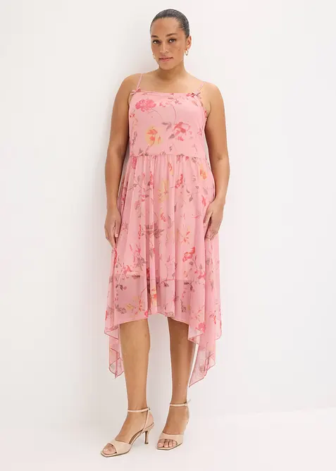 Jerseykl&auml;nning i skir mesh, bonprix