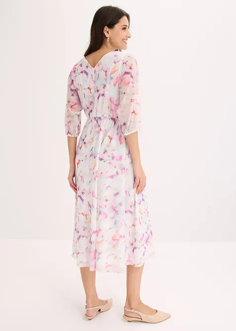 Jerseykl&auml;nning i skir mesh, bonprix