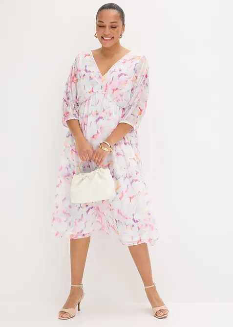 Jerseykl&auml;nning i skir mesh, bonprix