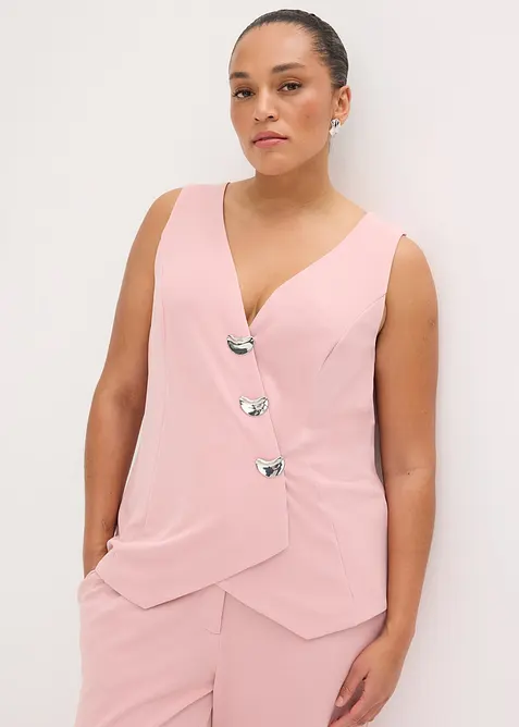 Kavajv&auml;st med dekorativa knappar, bonprix