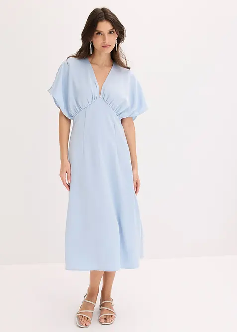 Maxikl&auml;nning i glansig satin, bonprix
