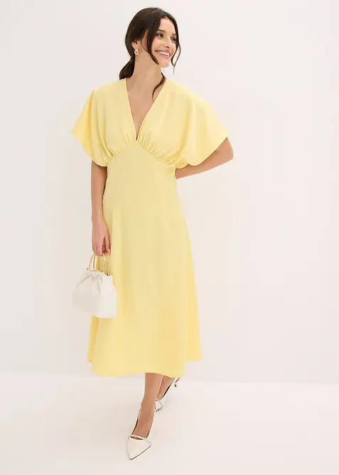 Maxikl&auml;nning i glansig satin, bonprix