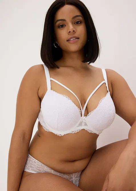 Formpressad BH med fin spets, bonprix