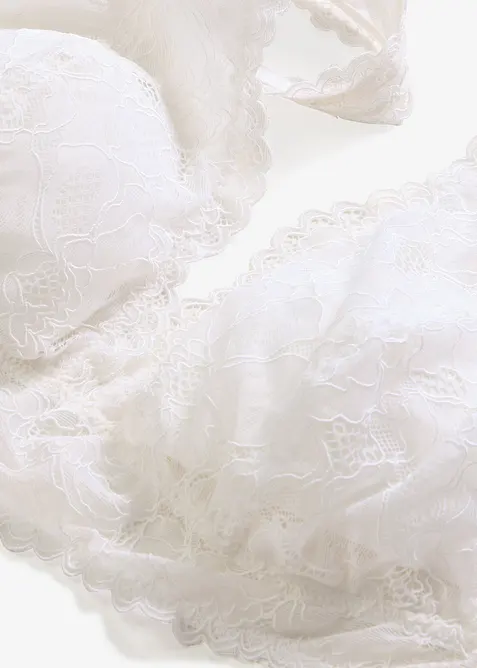 Bralette utan bygel, med fin spets (2-pack), bonprix