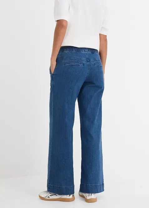 Stretch Wide Leg Jeans Mid Waist, bonprix