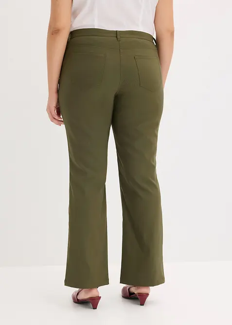 Stretchbyxa i bootcutmodell, bonprix