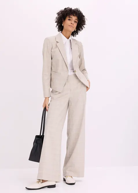 Glencheckrutig kavaj, bonprix