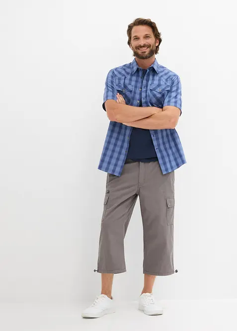 Cargobyxa i 3/4-l&auml;ngd med res&aring;rmidja, bomull, bonprix