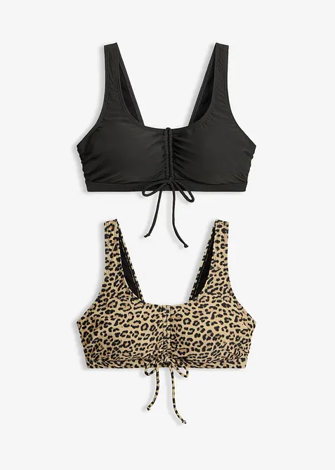 BH-bikinitopp med knytband (2-pack), bonprix