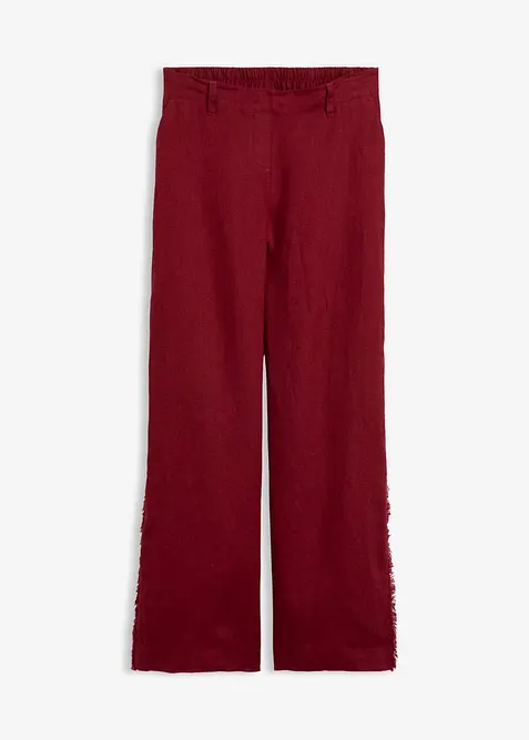 Linnebyxa med vida ben, bonprix