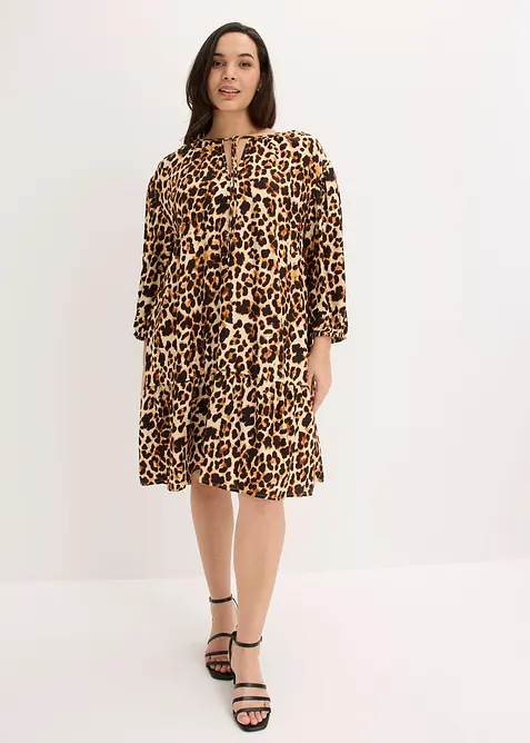 M&ouml;nstrad tunikakl&auml;nning i kr&auml;pp med struktur, bonprix