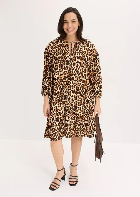 M&ouml;nstrad tunikakl&auml;nning i kr&auml;pp med struktur, bonprix