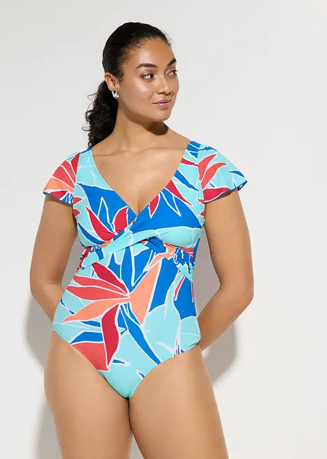 Baddr&auml;kt med l&auml;tt formande effekt och omlottdetalj, bonprix