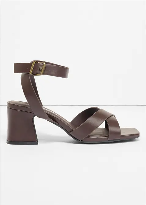 Sandalett med blockklack, bonprix