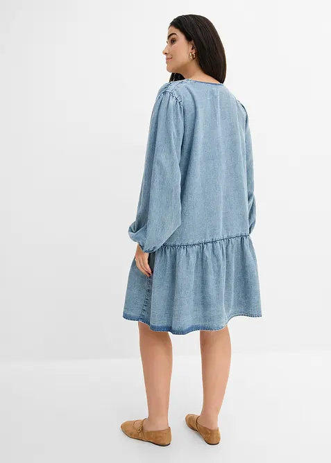 Ledig midikl&auml;nning med lin, bonprix