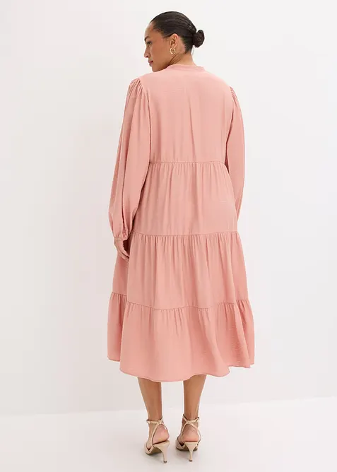 Midikl&auml;nning av mjuk viskosmix, bonprix