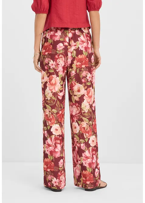 Byxa i vid modell med veck, bonprix