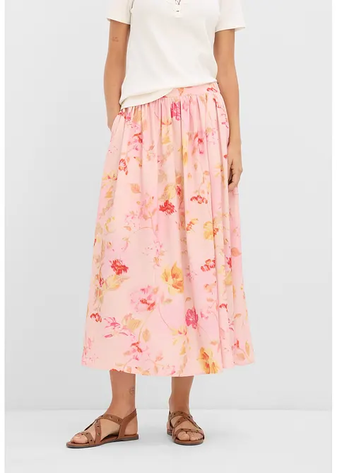 Maxikjol i l&auml;tt kr&auml;pp, bonprix