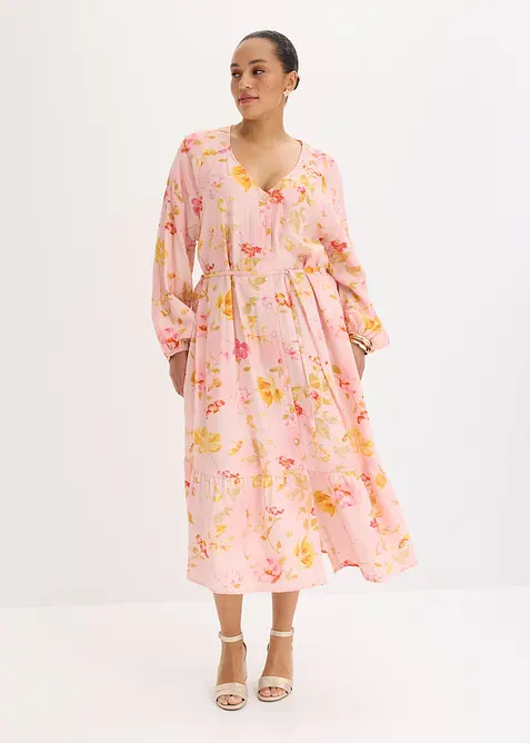 Midikl&auml;nning av mjuk viskosmix, bonprix