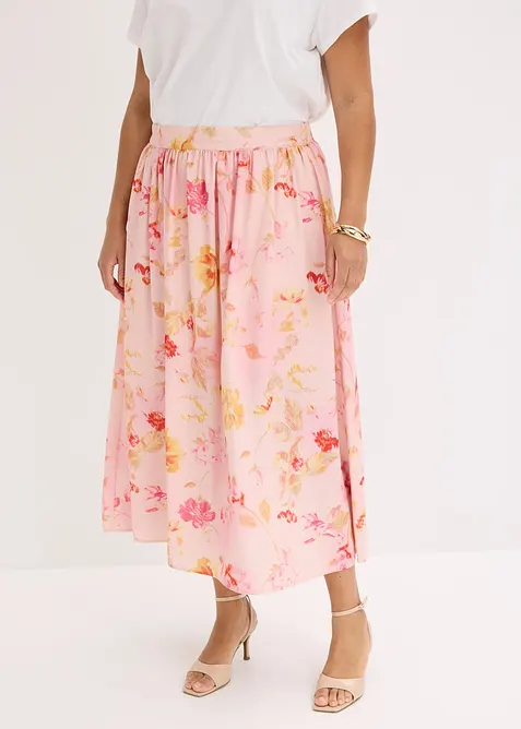 Maxikjol i l&auml;tt kr&auml;pp, bonprix