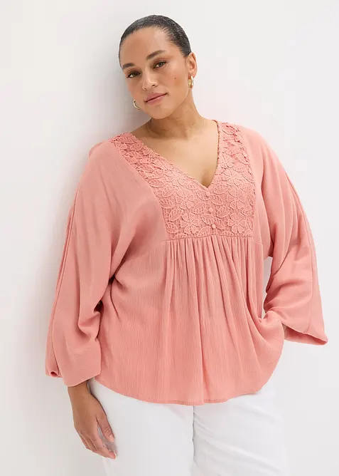 Blustunika av tunn viskos, bonprix