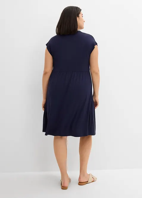 Tunikakl&auml;nning med spets i mjuk viskosmix, bonprix