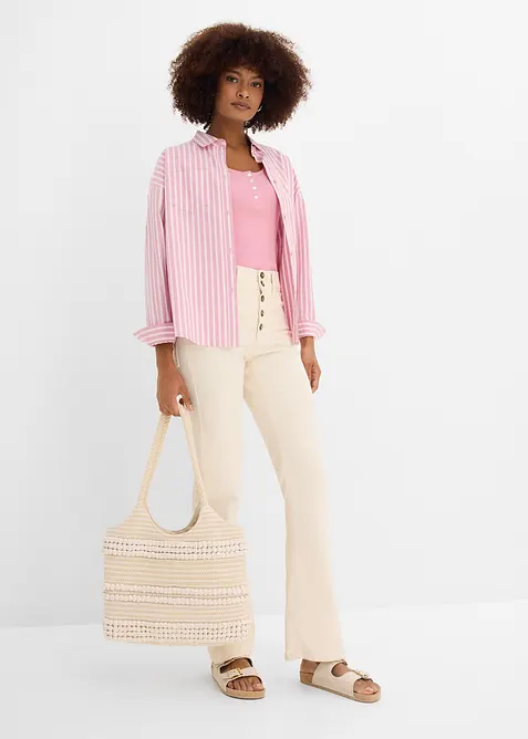 Straight Jeans High Waist, Stretch, bonprix