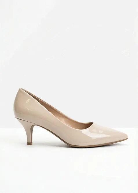 Pumps i lackmaterial, bonprix